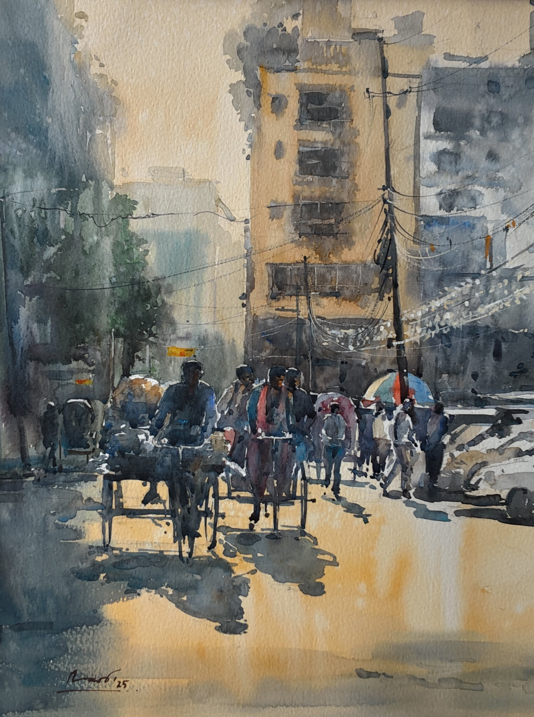 River Boats at Sunset